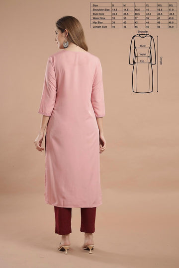 Beautiful Crepe Printed Kurti Roposo Clout